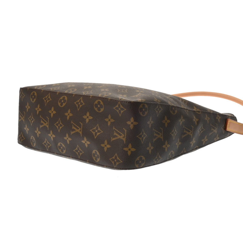 LOUIS VUITTON ルイヴィトン モノグラム ルーピング GM ブラウン M51145 レディース モノグラムキャンバス ワンショルダーバッグ Aランク 中古 銀蔵