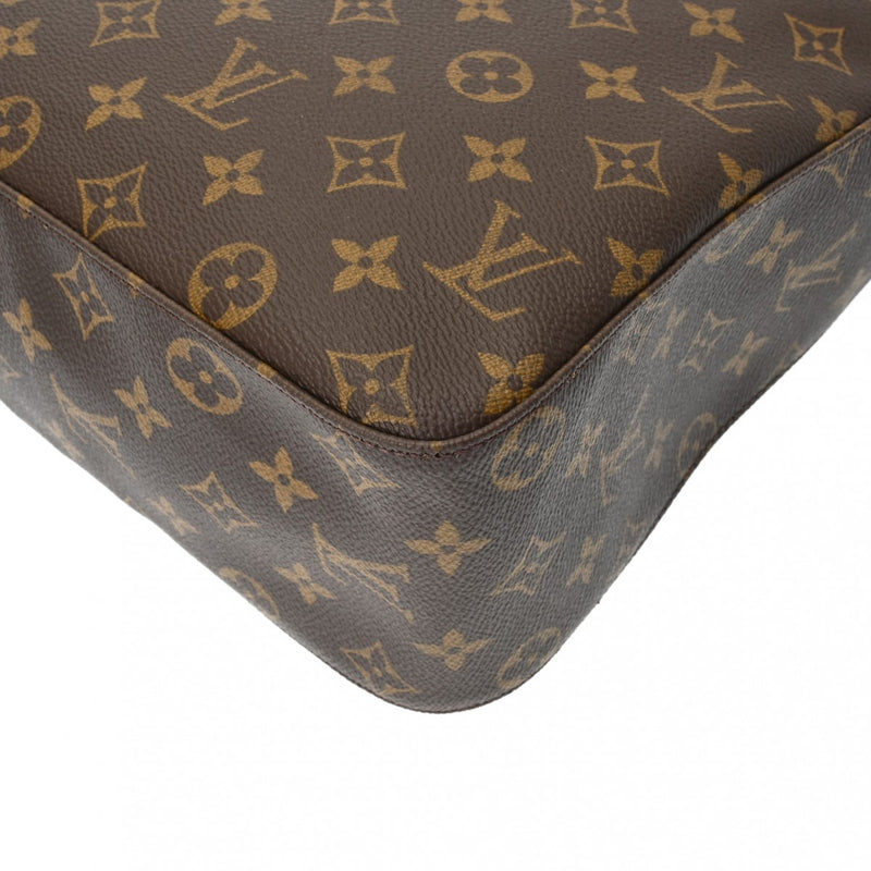 LOUIS VUITTON ルイヴィトン モノグラム ルーピング GM ブラウン M51145 レディース モノグラムキャンバス ワンショルダーバッグ Aランク 中古 銀蔵