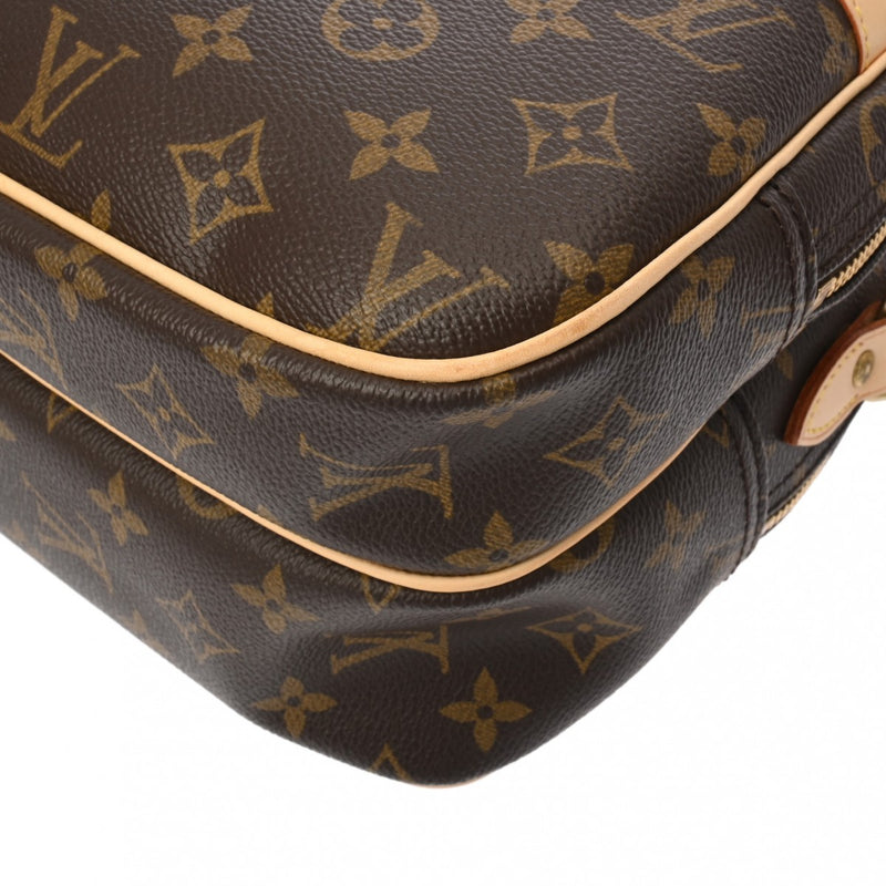 LOUIS VUITTON ルイヴィトン モノグラム リポーター PM ブラウン M45254 ユニセックス モノグラムキャンバス ショルダーバッグ ABランク 中古 銀蔵