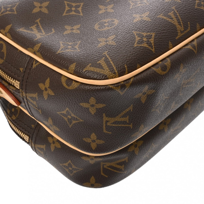 LOUIS VUITTON ルイヴィトン モノグラム リポーター PM ブラウン M45254 ユニセックス モノグラムキャンバス ショルダーバッグ ABランク 中古 銀蔵