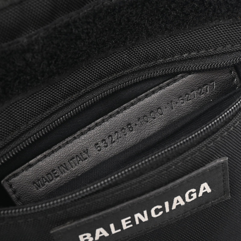 BALENCIAGA バレンシアガ エクスプローラー ブラック 532298 レディース ナイロン ショルダーバッグ ABランク 中古 銀蔵