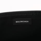 BALENCIAGA バレンシアガ ネイビーカバス XS 2WAY ブラック 390346 レディース キャンバス レザー ハンドバッグ ABランク 中古 銀蔵