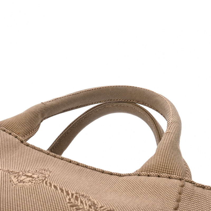 PRADA カナパミニ 2way トートバッグ グレージュ 白タグ カナパミニ