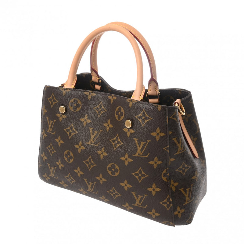 LOUIS VUITTON ルイヴィトン モノグラム モンテーニュ BB 2WAY ブラウン M41055 レディース モノグラムキャンバス ハンドバッグ Aランク 中古 銀蔵