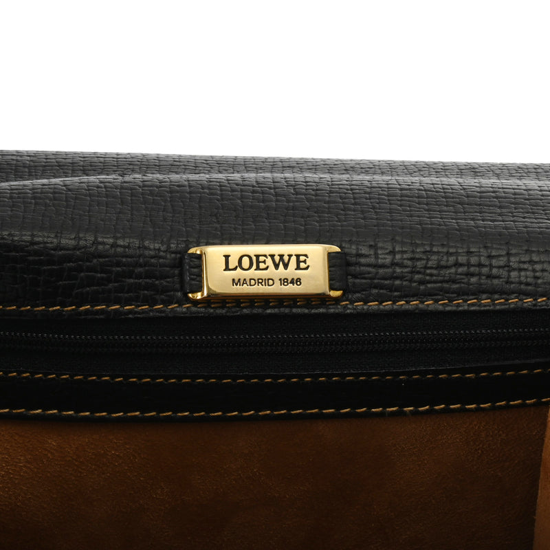 LOEWE ロエベ バルセロナ 2WAY ブラック レディース レザー ハンドバッグ ABランク 中古 銀蔵