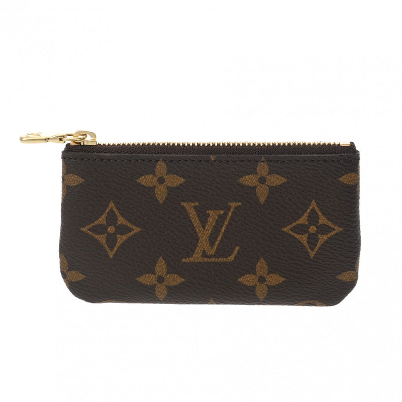 LOUIS VUITTON ルイヴィトン モノグラム ポシェットクレ ブラウン M62650 ユニセックス モノグラムキャンバス コインケース Aランク 中古 銀蔵