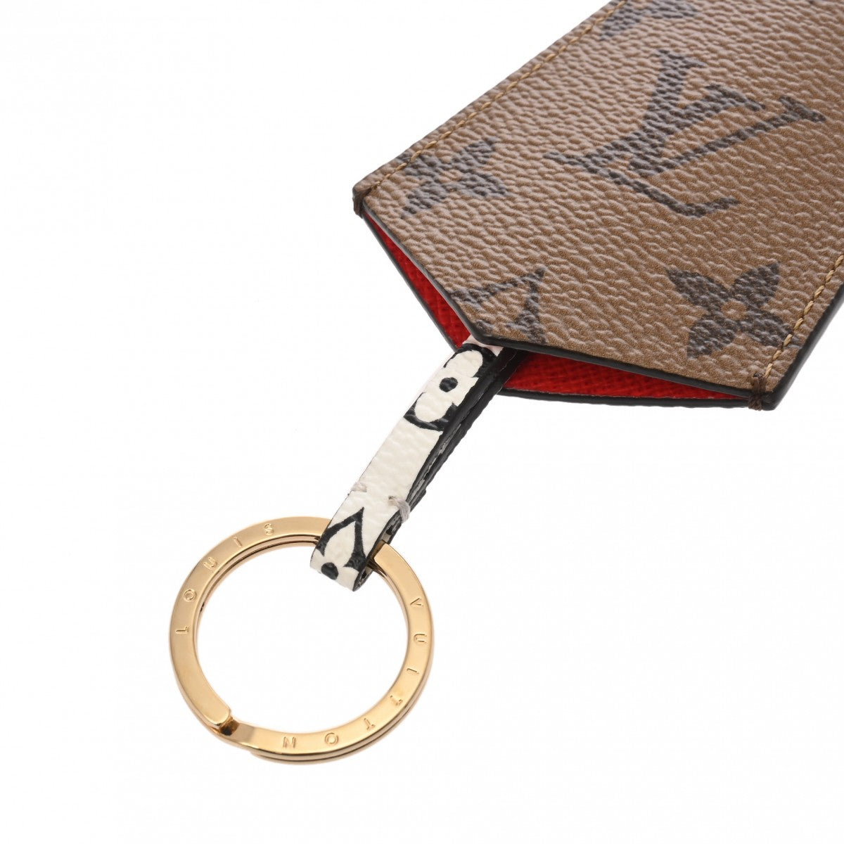 ルイヴィトン　クロッシュ　クレ　モノグラムジャイアント　キーホルダー ルイヴィトンクロッシュクレ ネックストラップ 43032 ブラウン