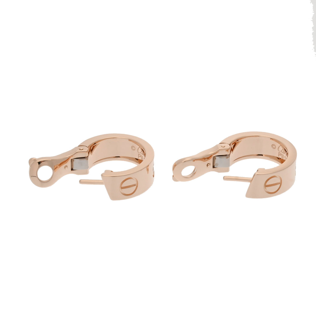 カルティエ ラブ ピアス ダイヤ レディース K18ピンクゴールド ピアス