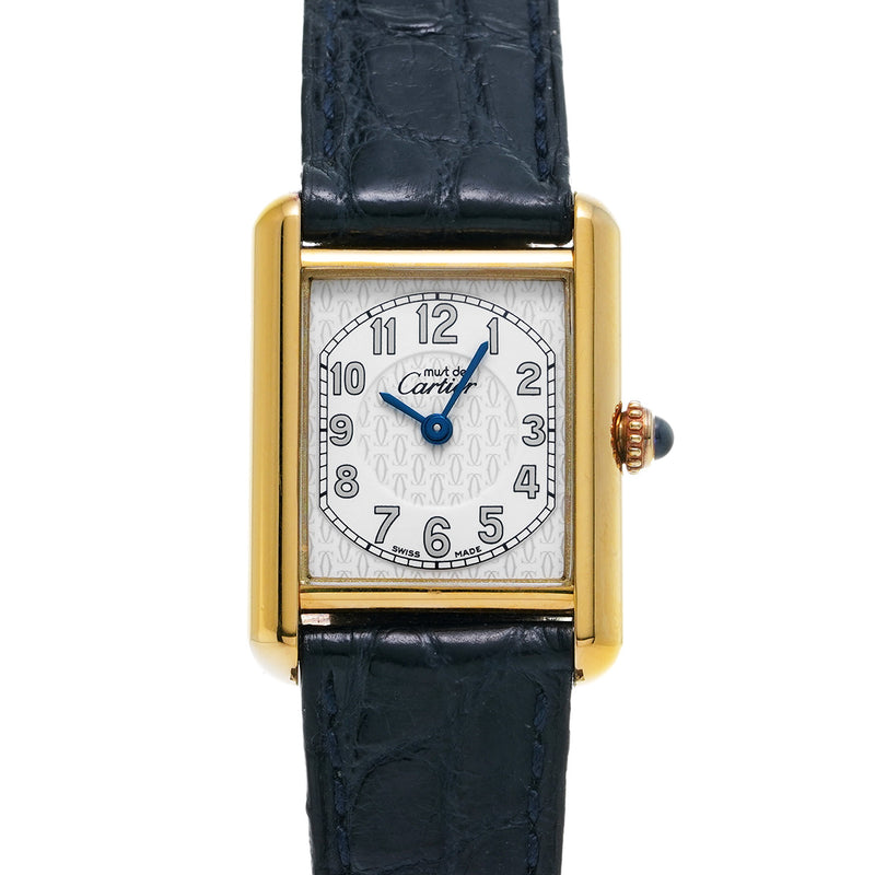 カルティエ マストタンク W1013854 ホワイト レディース 腕時計 クォーツ 中古 銀蔵