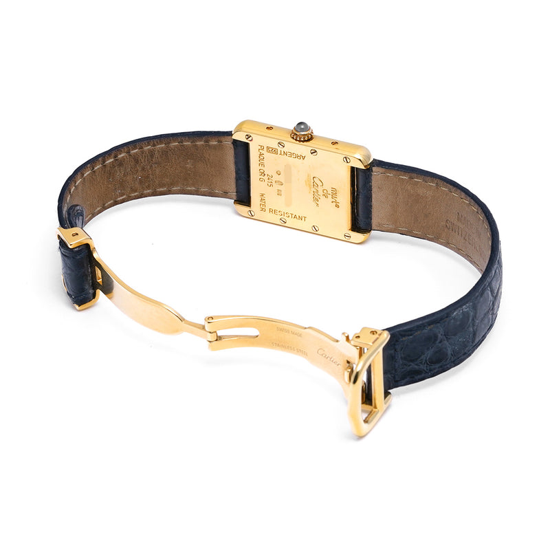 カルティエ マストタンク W1013854 ホワイト レディース 腕時計 クォーツ 中古 銀蔵