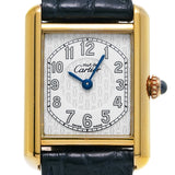 カルティエ マストタンク W1013854 ホワイト レディース 腕時計 クォーツ 中古 銀蔵