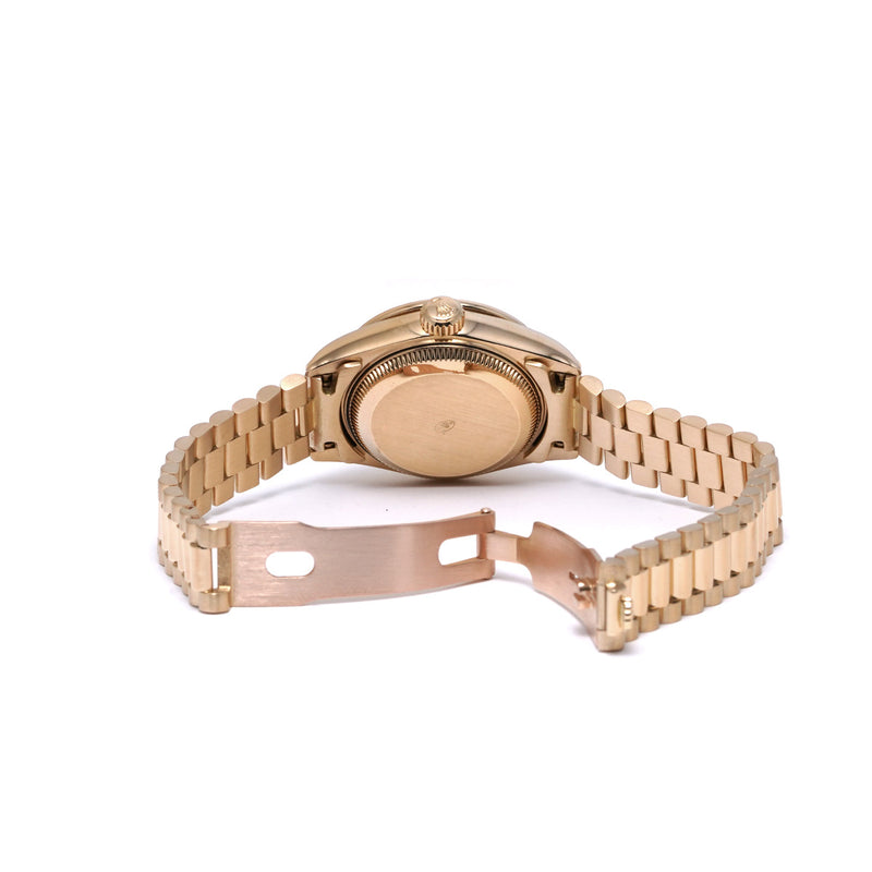 ロレックス デイトジャスト ベゼルダイヤ 69138G N番(1991年頃製造) シャンパン レディース 腕時計 自動巻き 中古 銀蔵