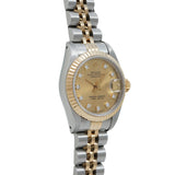 ロレックス デイトジャスト 10Pダイヤ 69173G X番(1993年頃製造) シャンパン/ダイヤモンド レディース 腕時計 自動巻き 中古 銀蔵