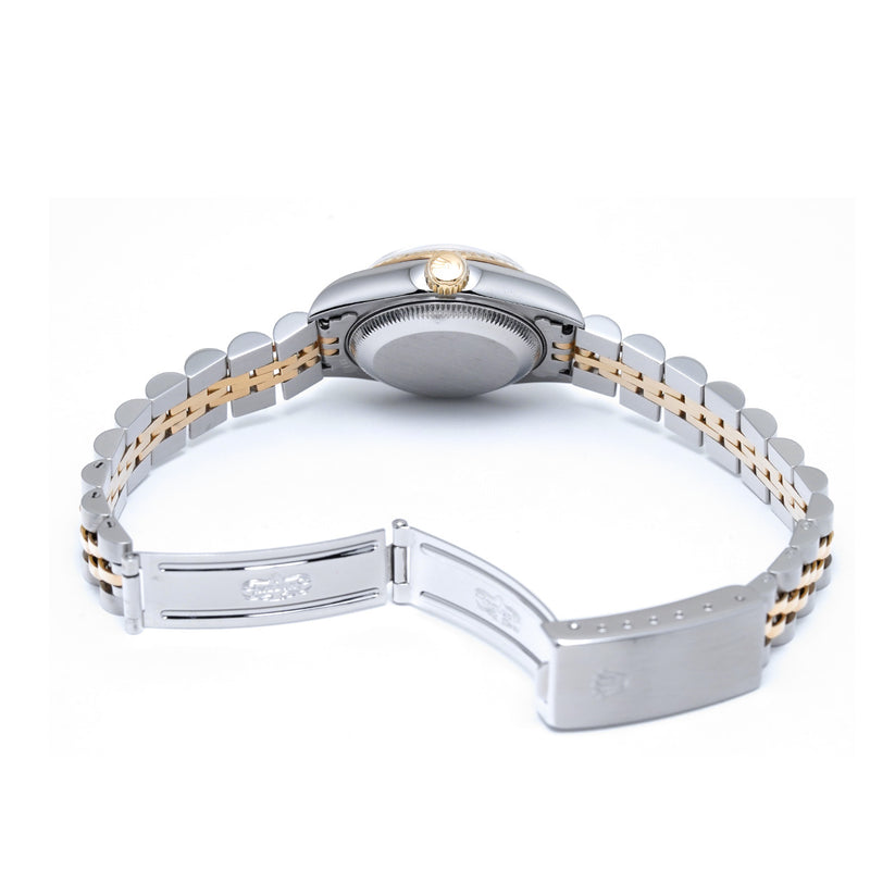 ロレックス デイトジャスト 10Pダイヤ 69173G W番(1995年頃製造) ハンドトゥース/ダイヤモンド レディース 腕時計 自動巻き 中古 銀蔵