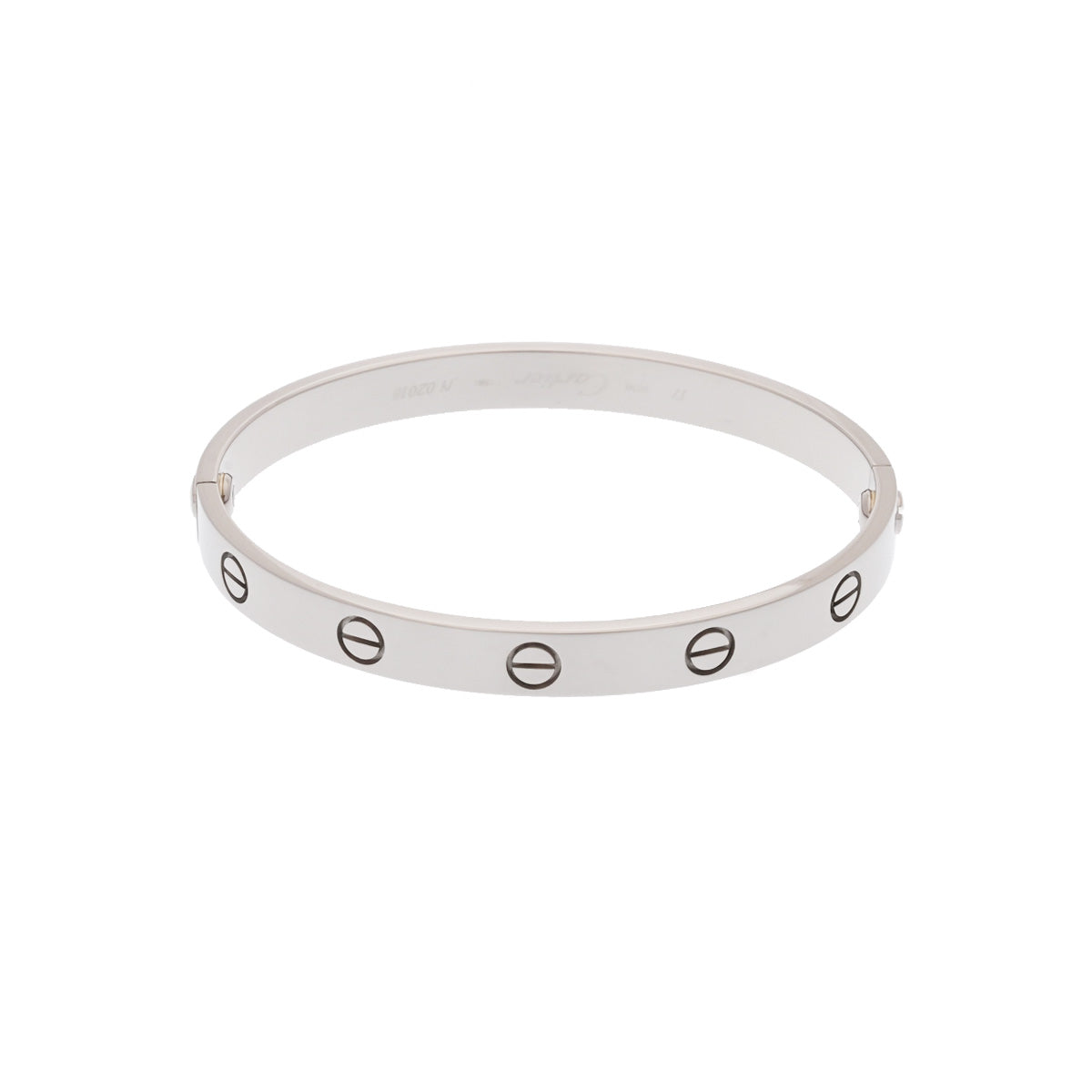 カルティエ ラブブレス #17 レディース K18ホワイトゴールド WG