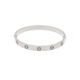 CARTIER カルティエ ラブブレス #17 レディース K18ホワイトゴールド WG ブレスレット Aランク 中古 銀蔵