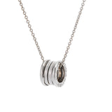 BVLGARI ブルガリ B-ZERO1 レディース K18ホワイトゴールド WG ネックレス Aランク 中古 銀蔵