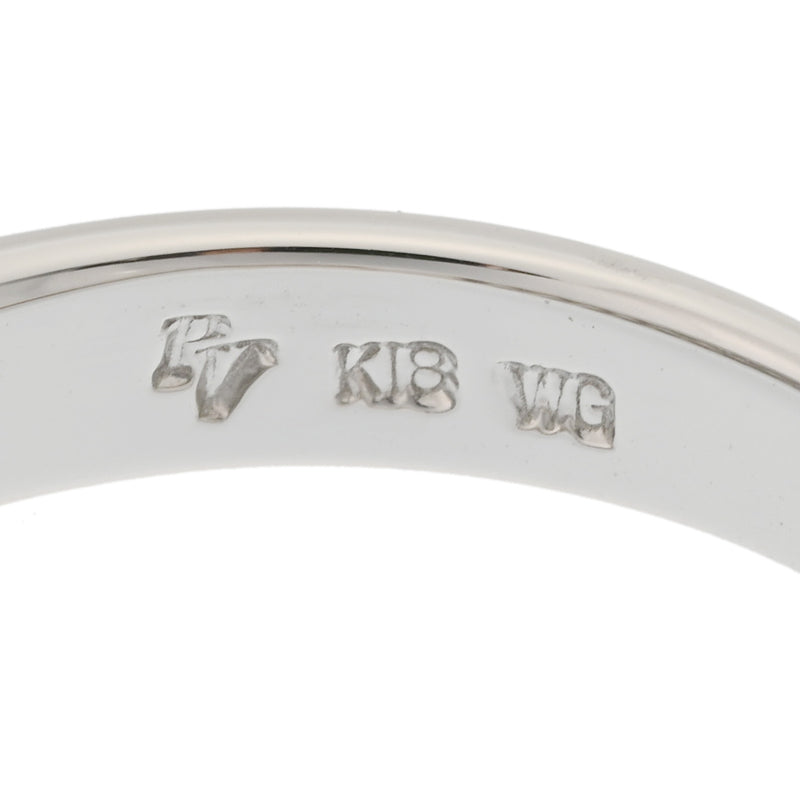 Ponte Vecchio ポンテヴェキオ ピッコリーニ リング ダイヤ0.40ct #10 10号 レディース K18ホワイトゴールド WG リング・指輪 Aランク 中古 銀蔵