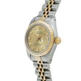 ロレックス デイトジャスト 10Pダイヤ 69173G L番(1989年頃製造) シャンパン/ダイヤモンド レディース 腕時計 自動巻き 中古 銀蔵