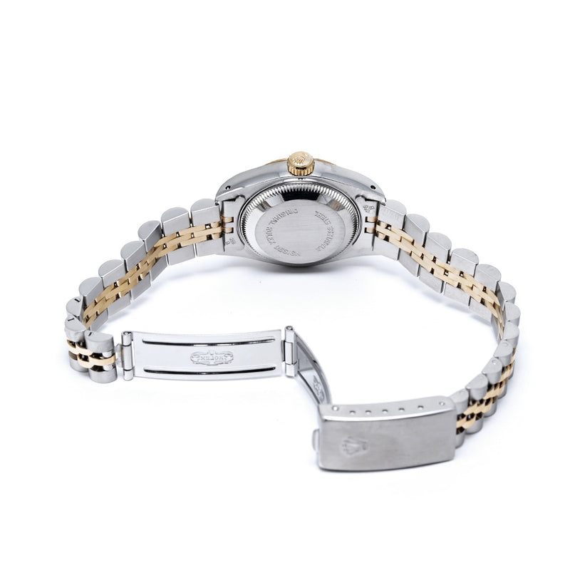 ロレックス デイトジャスト 10Pダイヤ 69173G L番(1989年頃製造) シャンパン/ダイヤモンド レディース 腕時計 自動巻き 中古 銀蔵