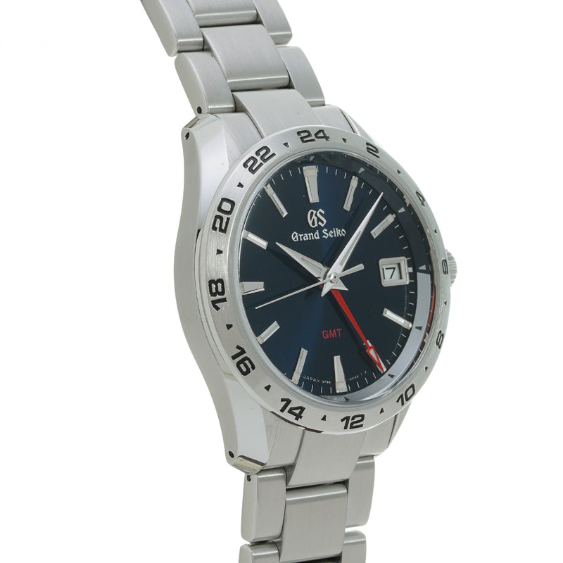グランドセイコー スポーツコレクション GMT SBGN005 ブルー メンズ 腕時計 クォーツ 中古 銀蔵