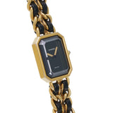 シャネル プルミエール Mサイズ H0001 ブラック レディース 腕時計 クォーツ 中古 銀蔵