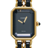 シャネル プルミエール Mサイズ H0001 ブラック レディース 腕時計 クォーツ 中古 銀蔵