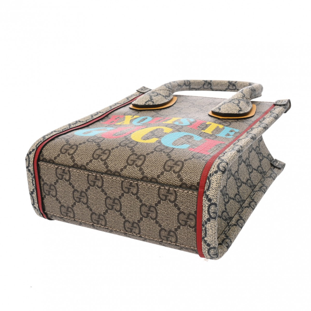 グッチ EXQUISITE ミニトート ベージュ/マルチカラー ゴールド金具