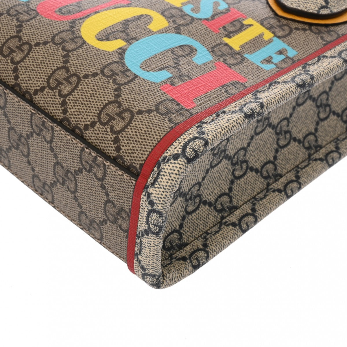 グッチ EXQUISITE ミニトート ベージュ/マルチカラー ゴールド金具