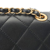 CHANEL シャネル マトラッセ チェーンショルダー ブラック AS2496 レディース ラムスキン ショルダーバッグ ABランク 中古 銀蔵