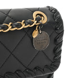 CHANEL シャネル マトラッセ チェーンショルダー ブラック AS2496 レディース ラムスキン ショルダーバッグ ABランク 中古 銀蔵