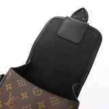 LOUIS VUITTON ルイヴィトン モノグラムマカサー マカサー アーチーメッセンジャー ブラウン M46442 メンズ モノグラムキャンバス/レザー ショルダーバッグ Bランク 中古 銀蔵