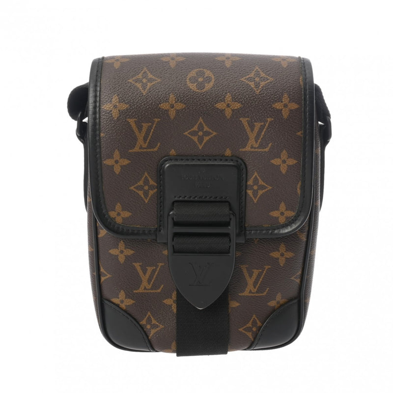 LOUIS VUITTON ルイヴィトン モノグラムマカサー マカサー アーチーメッセンジャー ブラウン M46442 メンズ モノグラムキャンバス/レザー ショルダーバッグ Bランク 中古 銀蔵