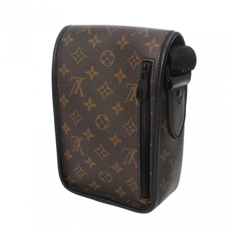 LOUIS VUITTON ルイヴィトン モノグラムマカサー マカサー アーチーメッセンジャー ブラウン M46442 メンズ モノグラムキャンバス/レザー ショルダーバッグ Bランク 中古 銀蔵