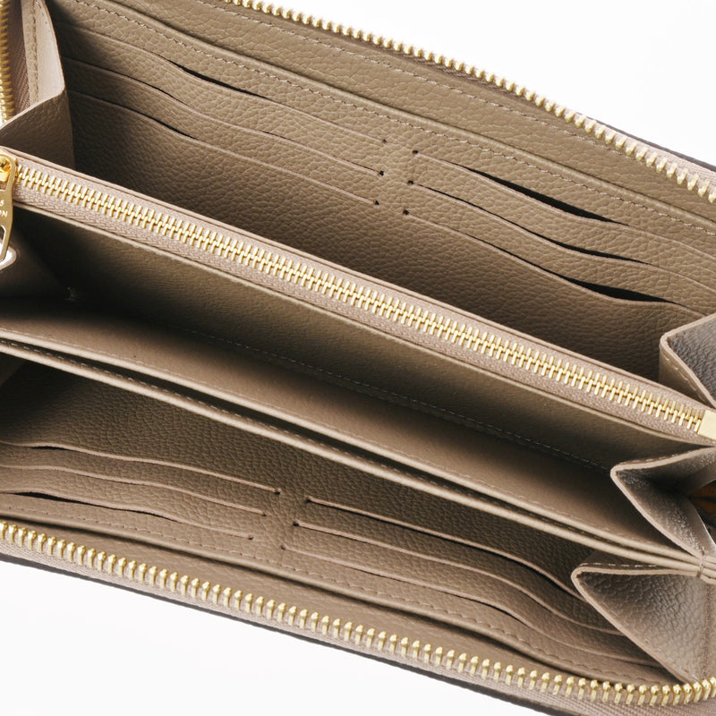 LOUIS VUITTON ルイヴィトン モノグラムアンプラント ジッピーウォレット トゥルトレール/クレーム M69794 レディース レザー 長財布 Aランク 中古 銀蔵
