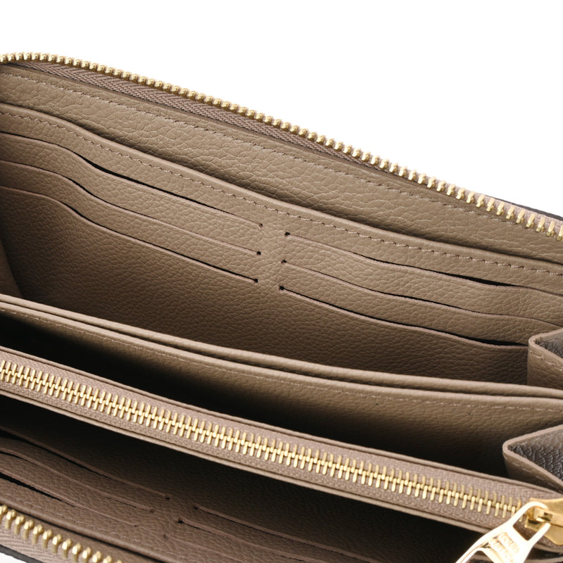 LOUIS VUITTON ルイヴィトン モノグラムアンプラント ジッピーウォレット トゥルトレール/クレーム M69794 レディース レザー 長財布 Aランク 中古 銀蔵