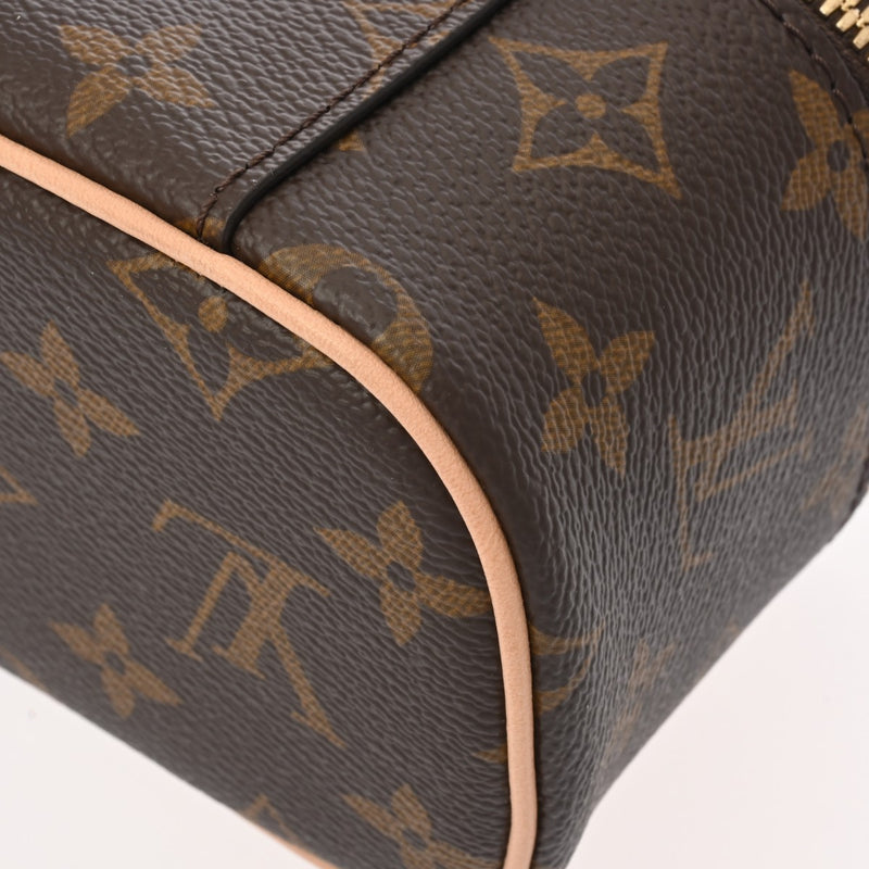 LOUIS VUITTON ルイヴィトン モノグラム ニース ナノ バニティバッグ ブラウン M44936 レディース モノグラムキャンバス ハンドバッグ Aランク 中古 銀蔵