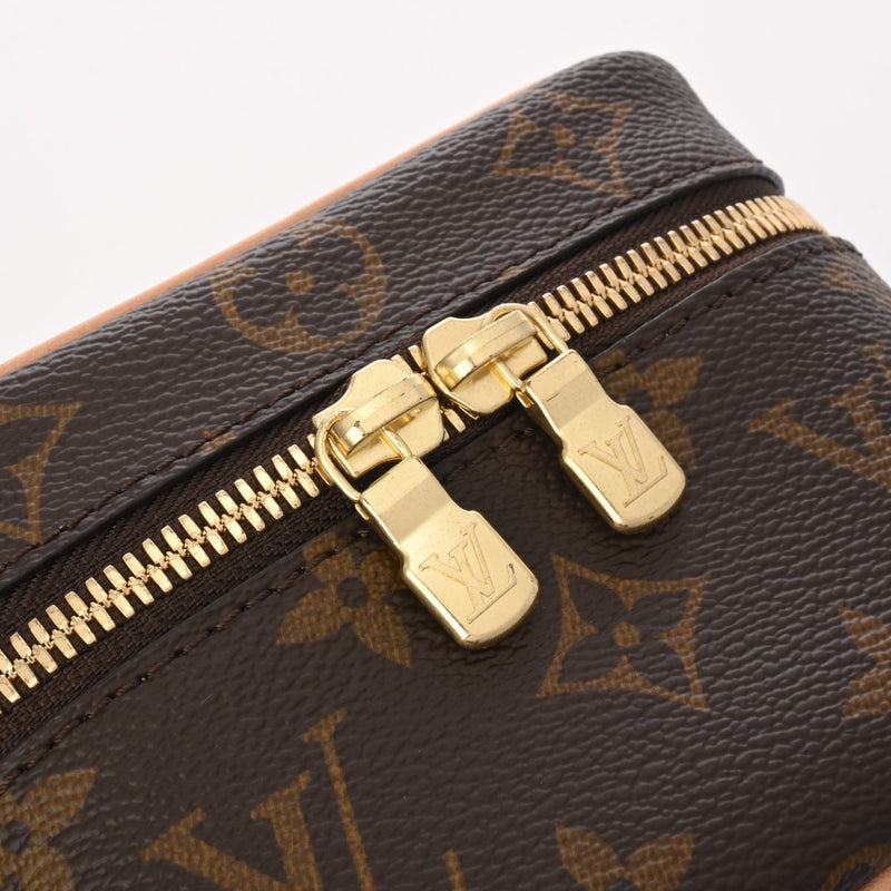 LOUIS VUITTON ルイヴィトン モノグラム ニース ナノ バニティバッグ ブラウン M44936 レディース モノグラムキャンバス ハンドバッグ Aランク 中古 銀蔵