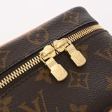 LOUIS VUITTON ルイヴィトン モノグラム ニース ナノ バニティバッグ ブラウン M44936 レディース モノグラムキャンバス ハンドバッグ Aランク 中古 銀蔵