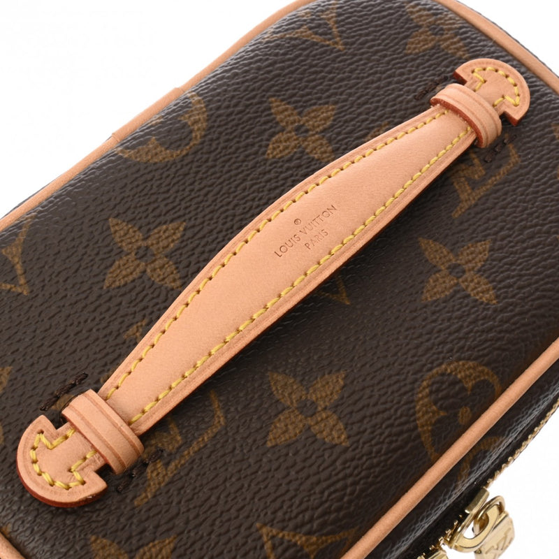 LOUIS VUITTON ルイヴィトン モノグラム ニース ナノ バニティバッグ ブラウン M44936 レディース モノグラムキャンバス ハンドバッグ Aランク 中古 銀蔵