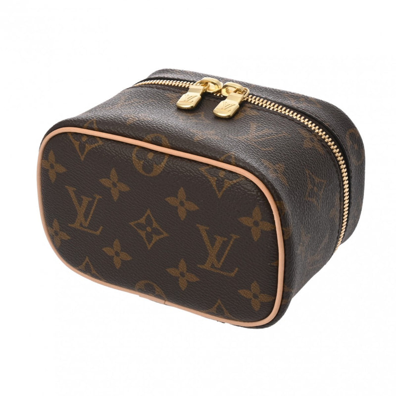 LOUIS VUITTON ルイヴィトン モノグラム ニース ナノ バニティバッグ ブラウン M44936 レディース モノグラムキャンバス ハンドバッグ Aランク 中古 銀蔵