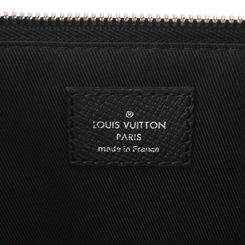 LOUIS VUITTON ルイヴィトン タイガ スリムブリーフケース ノワール M30810 メンズ レザー ビジネスバッグ Aランク 中古 銀蔵