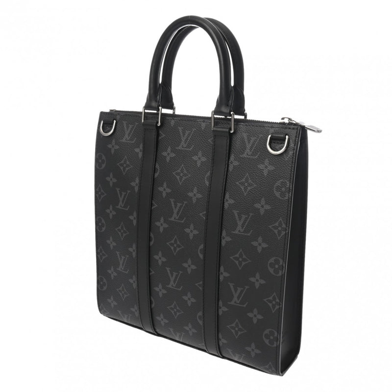 LOUIS VUITTON ルイヴィトン モノグラムエクリプス サックプラ クロス 旧型 2WAYトート 黒/グレー M46098 メンズ モノグラムキャンバス ハンドバッグ Aランク 中古 銀蔵