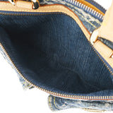 LOUIS VUITTON ルイヴィトン モノグラム デニム ネオスピーディ ブルー M95019 レディース モノグラムデニム ハンドバッグ ABランク 中古 銀蔵