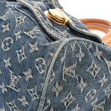 LOUIS VUITTON ルイヴィトン モノグラム デニム ネオスピーディ ブルー M95019 レディース モノグラムデニム ハンドバッグ ABランク 中古 銀蔵
