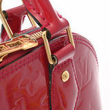 LOUIS VUITTON ルイヴィトン モノグラムヴェルニ アルマBB ローズアンディアン M91771 レディース モノグラムヴェルニ ハンドバッグ Bランク 中古 銀蔵
