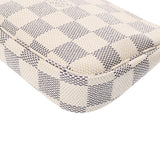 LOUIS VUITTON ルイヴィトン ダミエアズール ミニ ポシェット アクセソワール ホワイト N58010 レディース ダミエアズールキャンバス アクセサリーポーチ Aランク 中古 銀蔵
