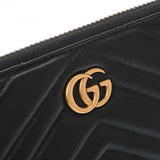 GUCCI グッチ GGマーモント ダブルG Vステッチ ドキュメントケース ブラック 523397 メンズ レザー クラッチバッグ ABランク 中古 銀蔵