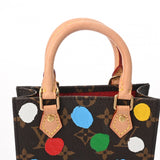 LOUIS VUITTON ルイヴィトン モノグラム プティット サックプラ 草間彌生コラボ ブラウン M81867 レディース モノグラムキャンバス ハンドバッグ Aランク 中古 銀蔵