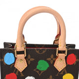 LOUIS VUITTON ルイヴィトン モノグラム プティット サックプラ 草間彌生コラボ ブラウン M81867 レディース モノグラムキャンバス ハンドバッグ Aランク 中古 銀蔵